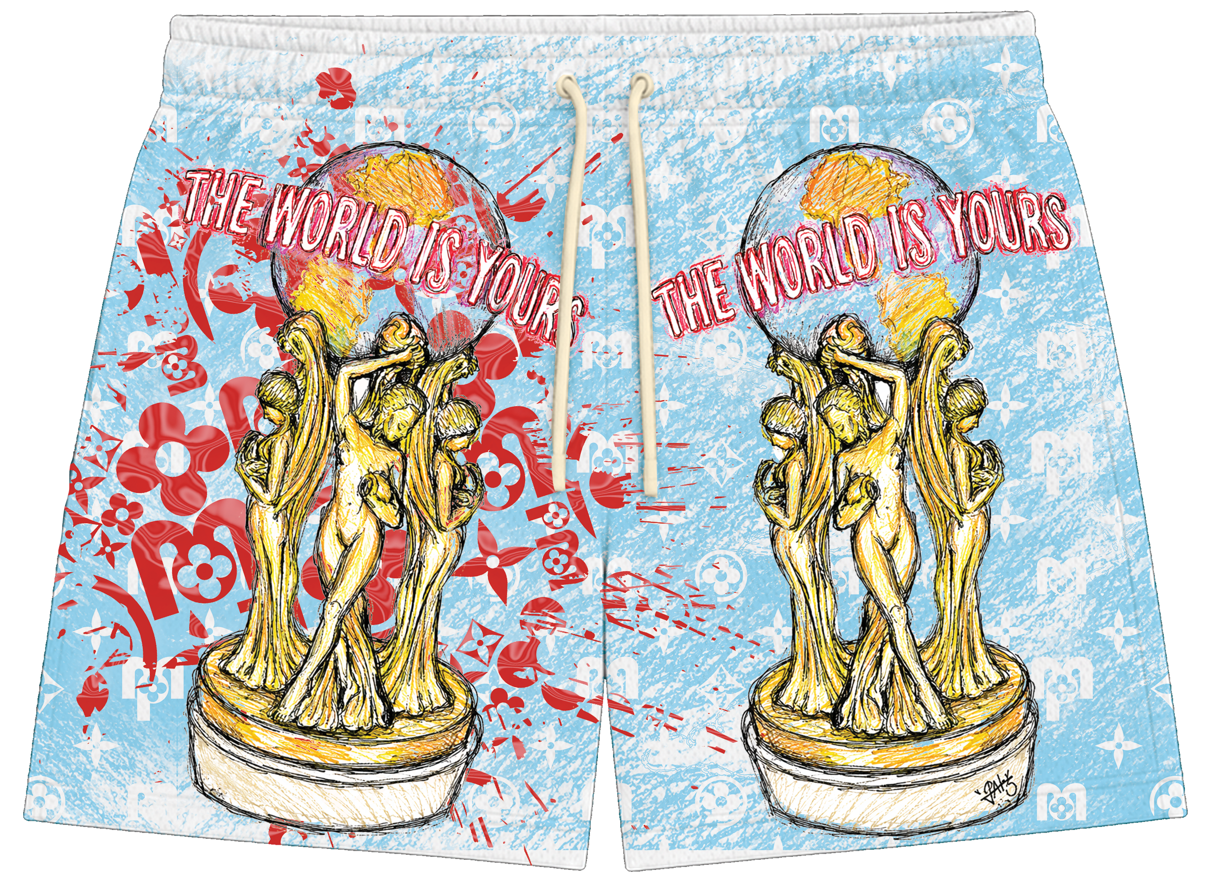 PM "THE WORLD IS YOURS" SHORTS