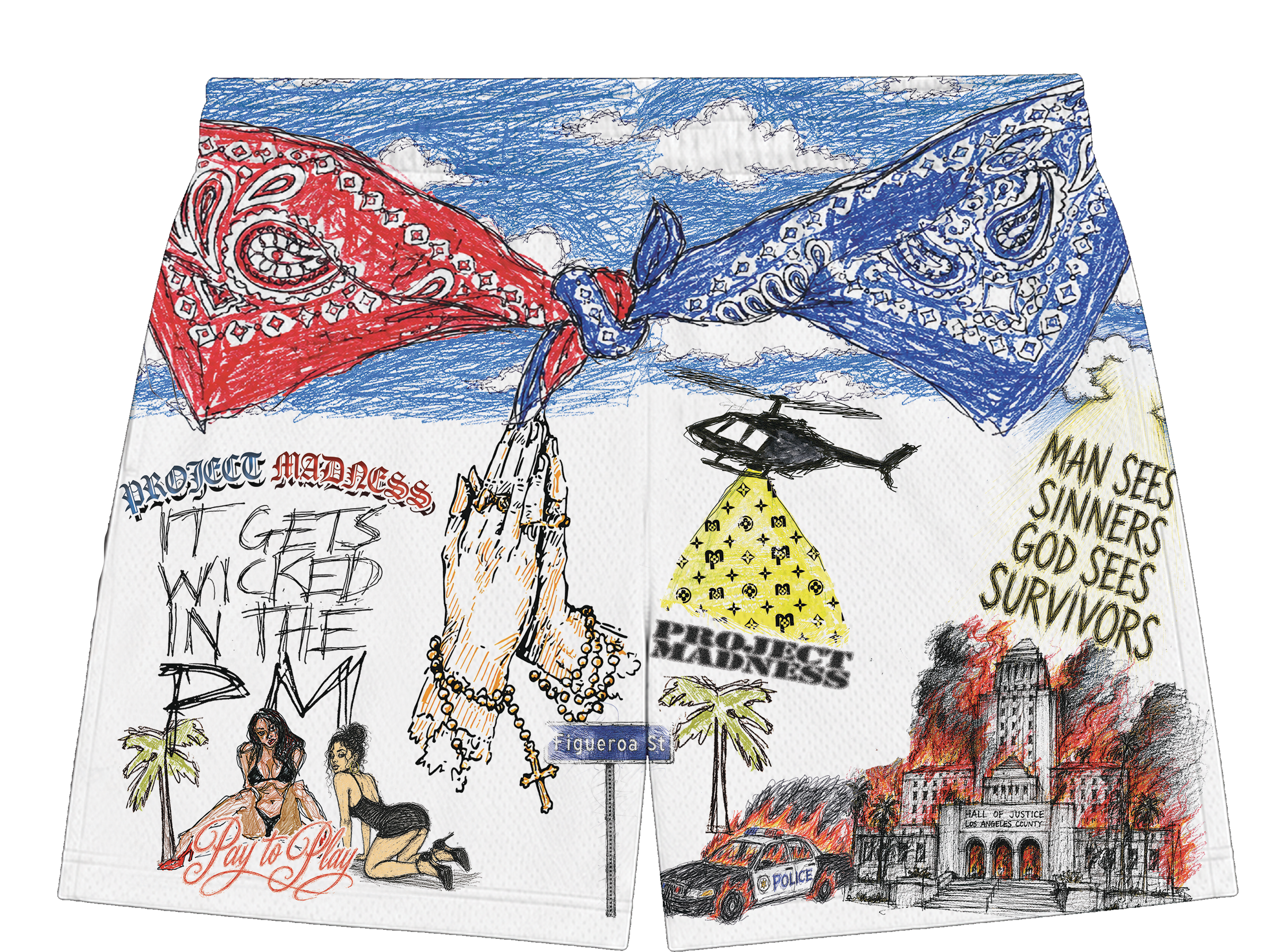 PROJECT MADNESS "LA GONE MAD" SHORTS