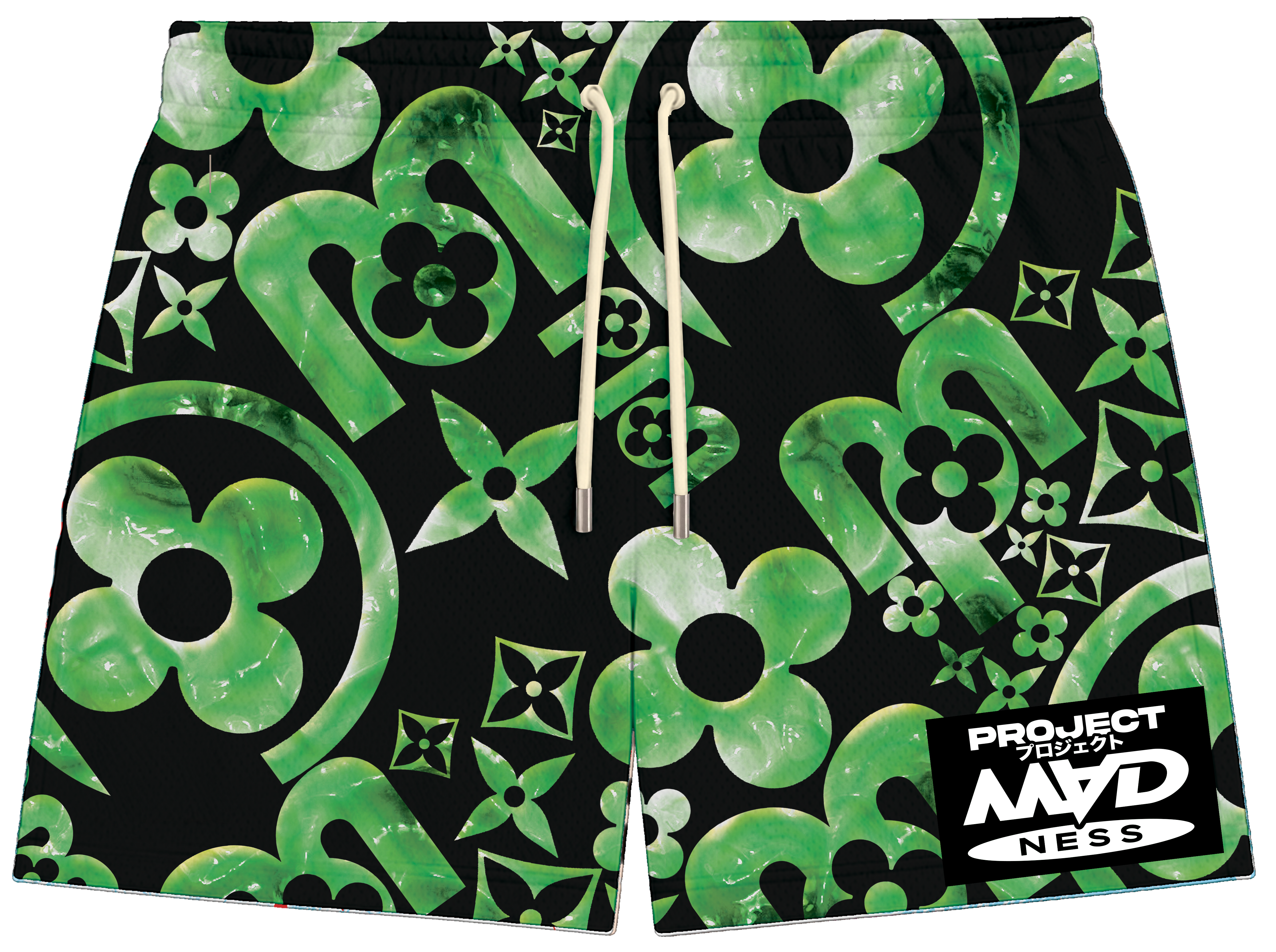 PROJECT MADNESS "GREEN/BLACK" SHORTS