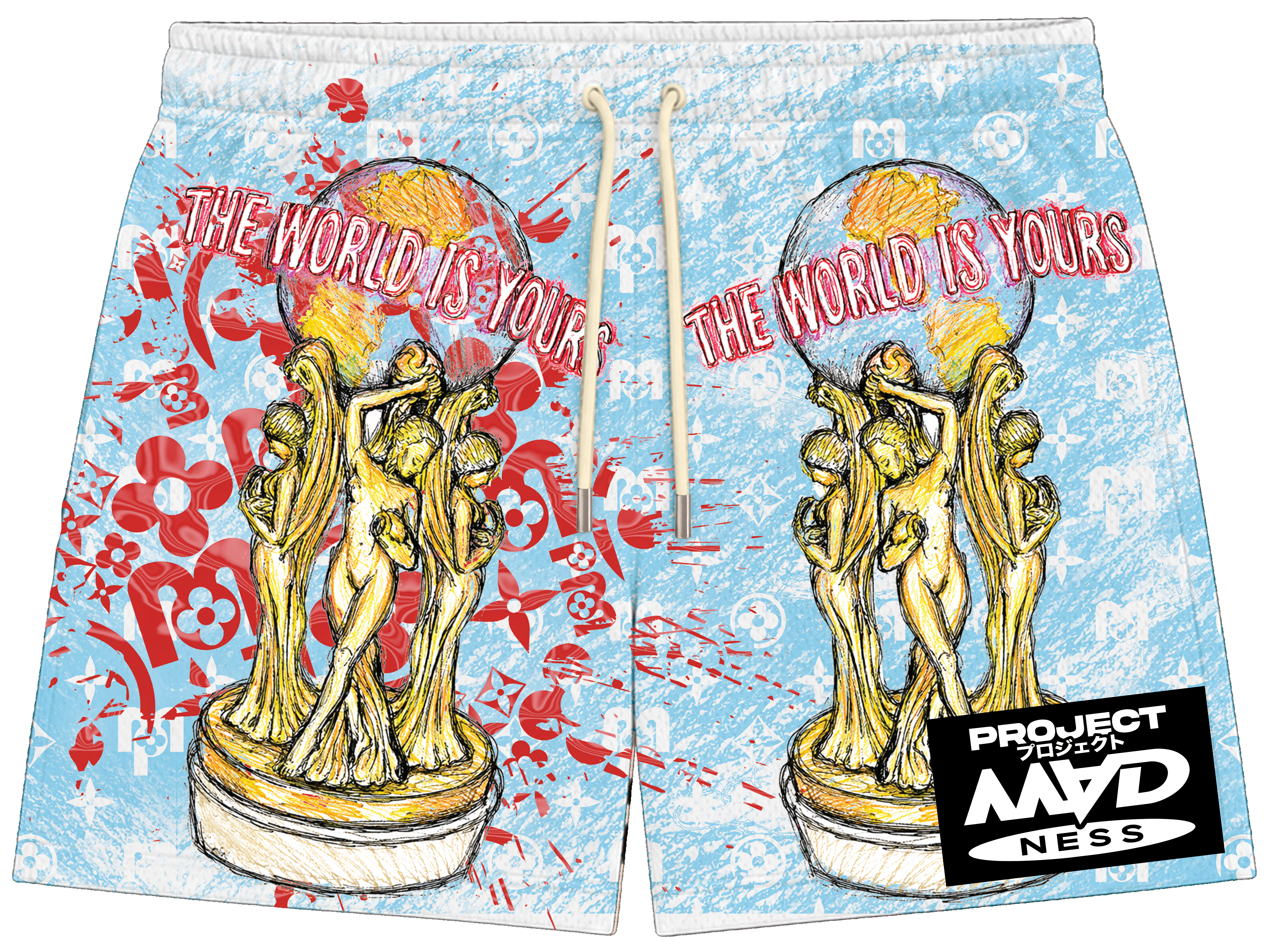PM "THE WORLD IS YOURS" SHORTS