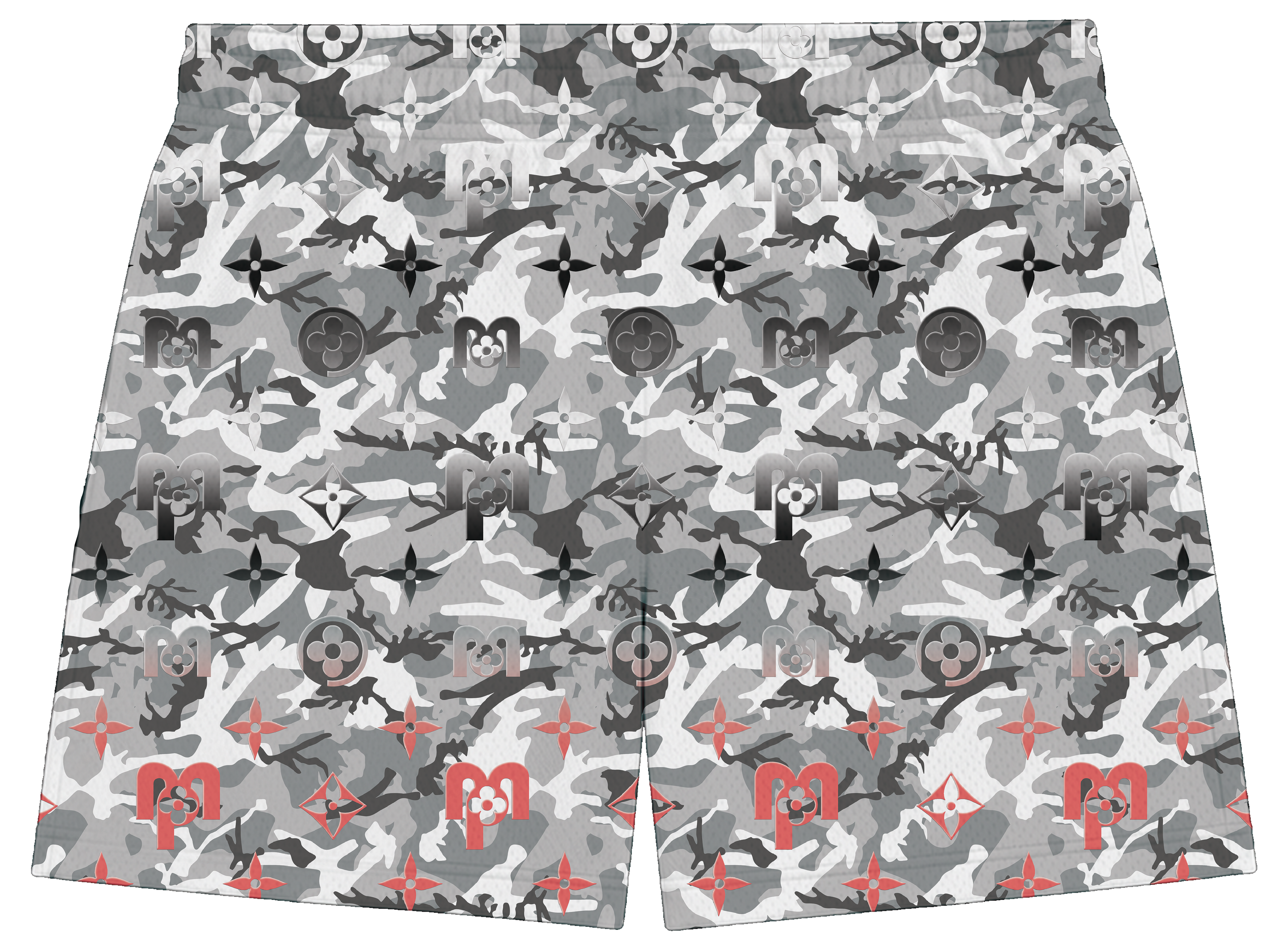 PROJECT MADNESS "GREY CAMO" SHORTS