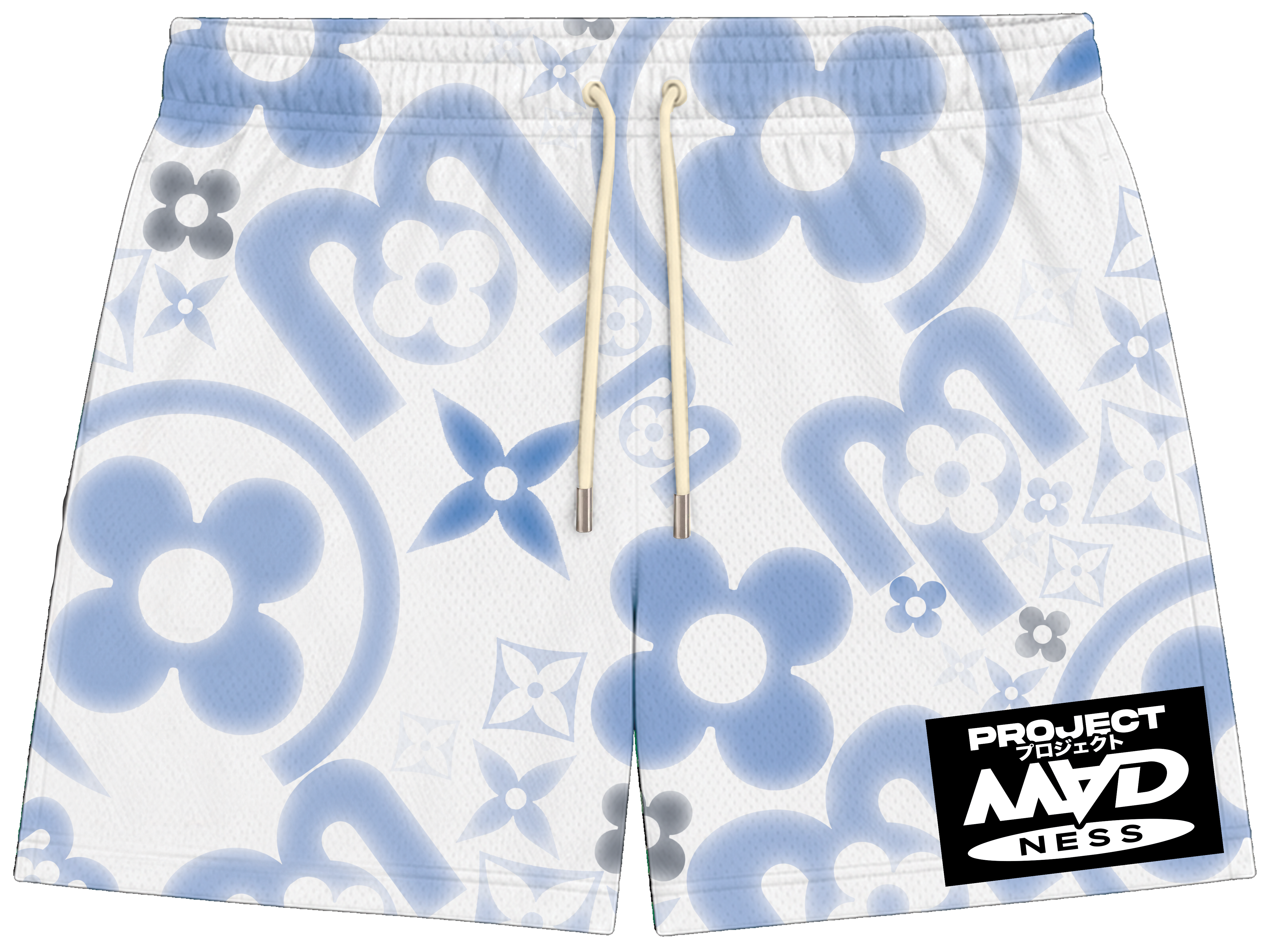 PROJECT MADNESS "BLUE/WHITE" SHORTS