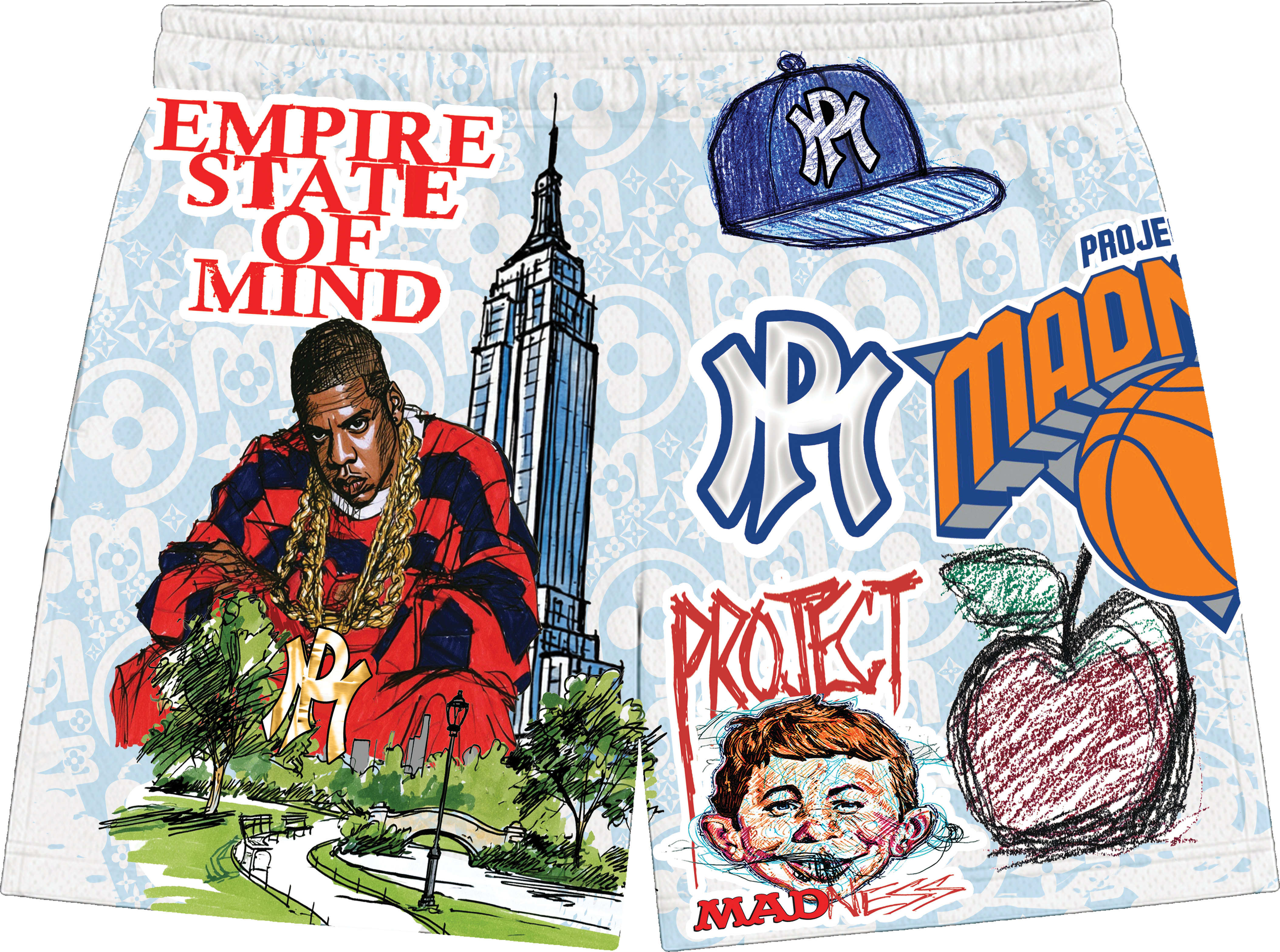 PROJECT MADNESS "NY GONE MAD" SHORTS