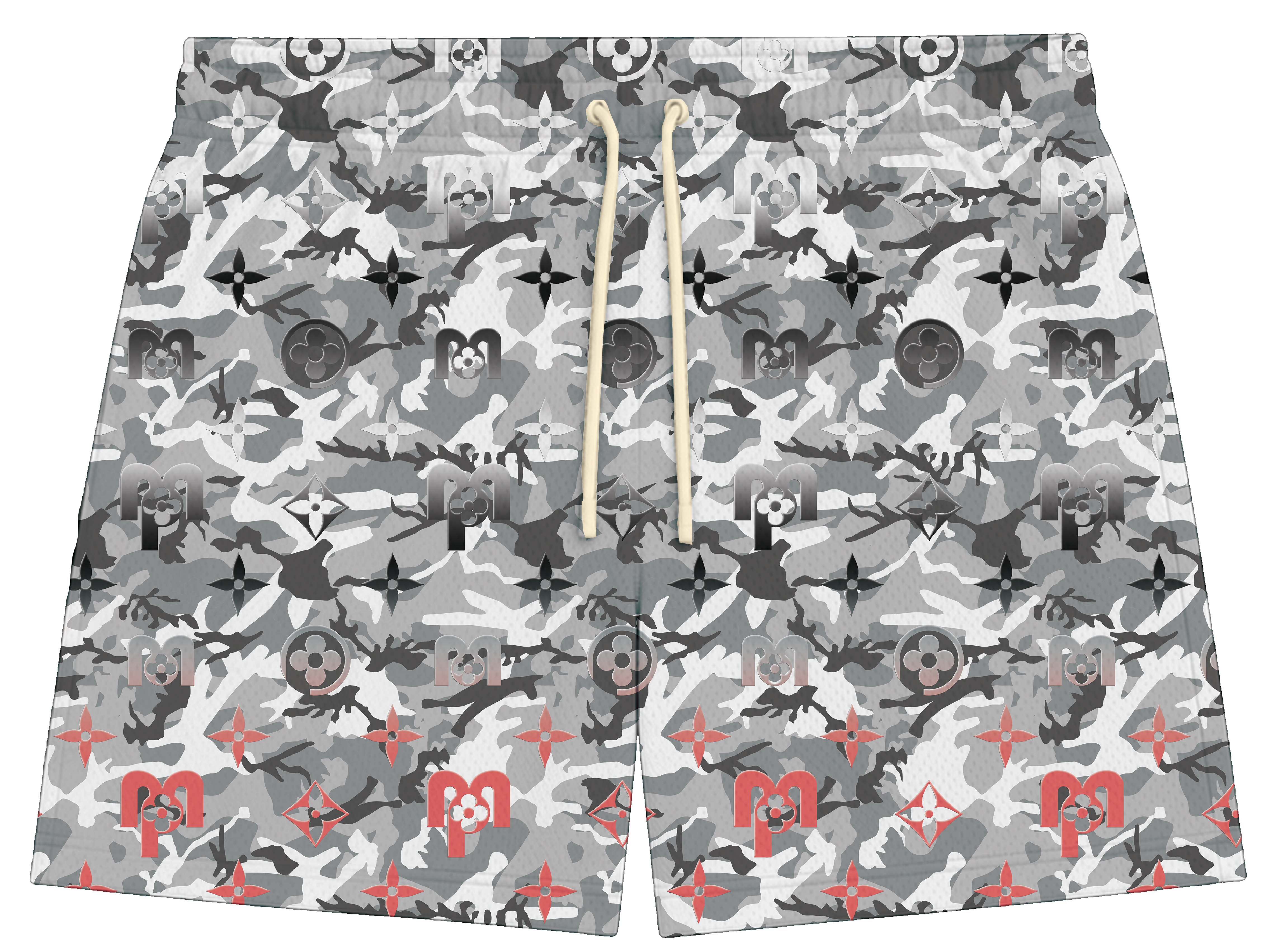 PROJECT MADNESS "GREY CAMO" SHORTS